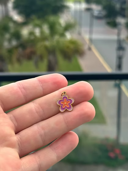 Groovy Flower Charm