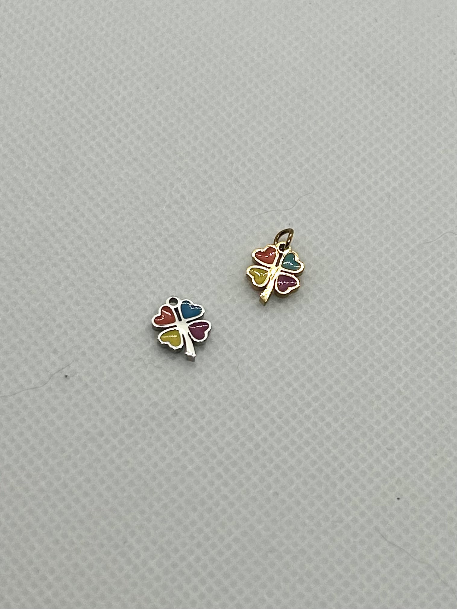 Colorful Clover Leaf Charm
