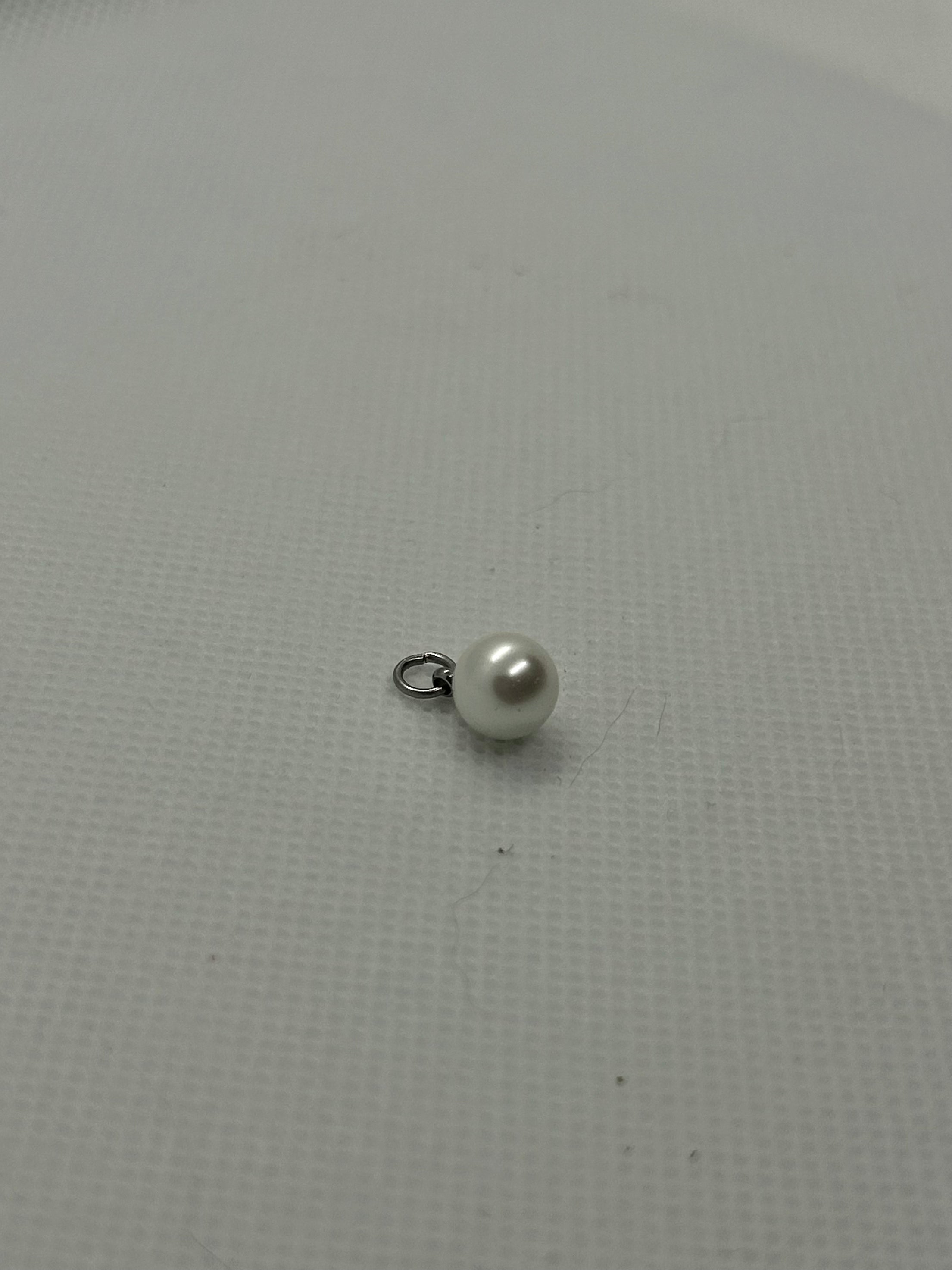 Glass Pearl Charm