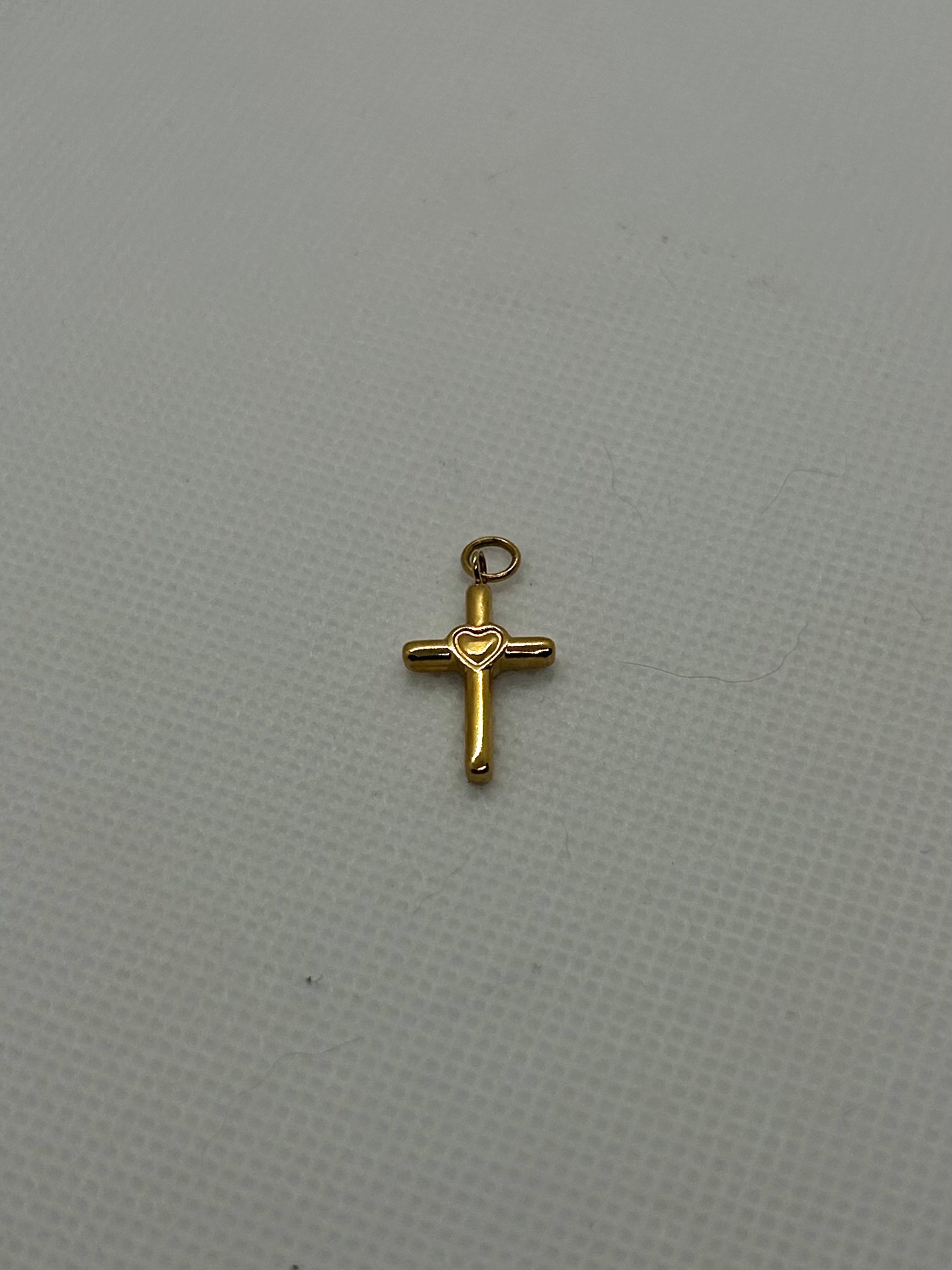 Heart Cross Charm