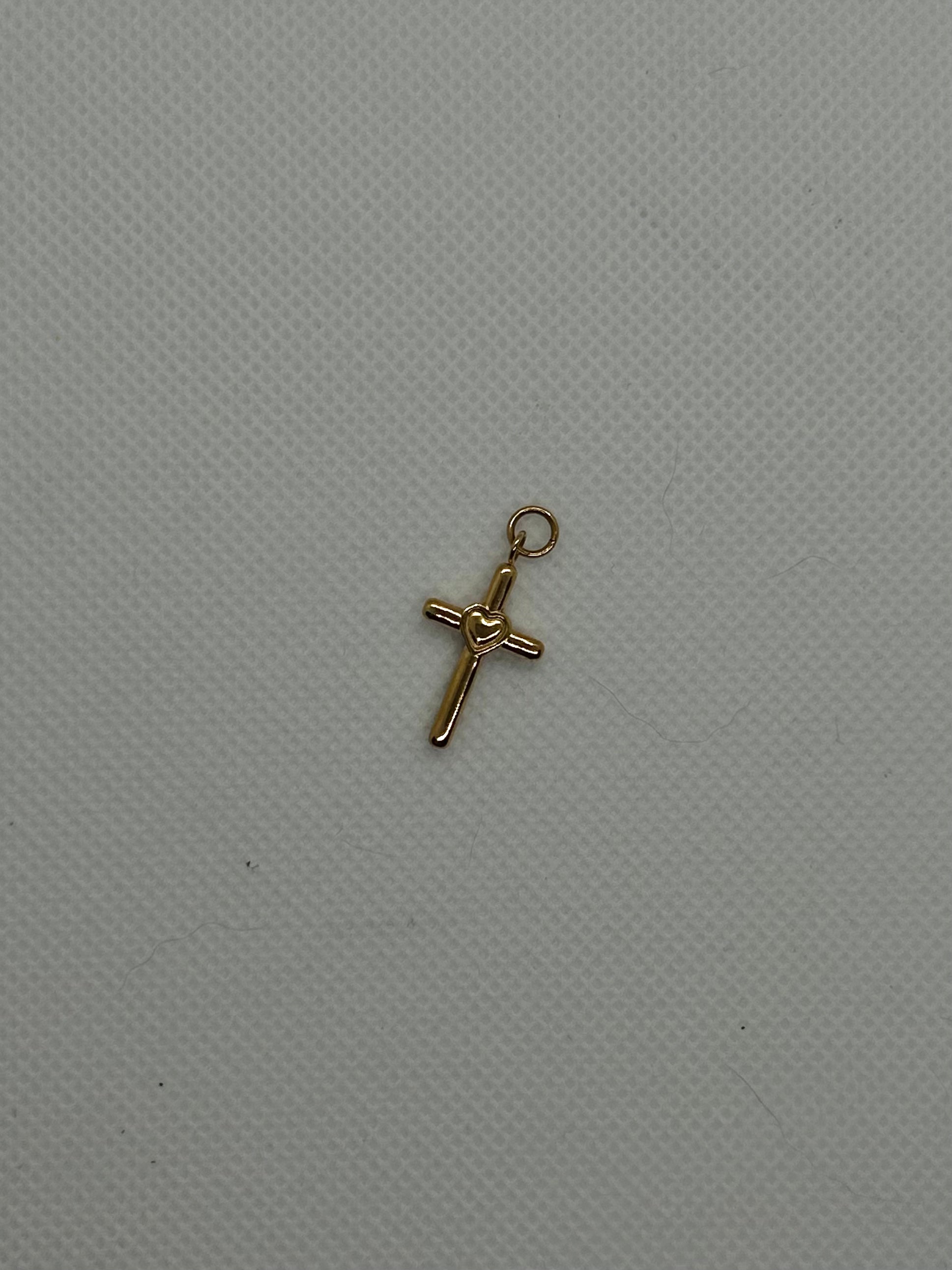 Heart Cross Charm