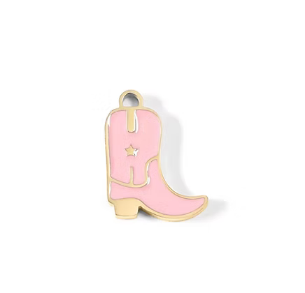 Epoxy Cowgirl Boot Charm