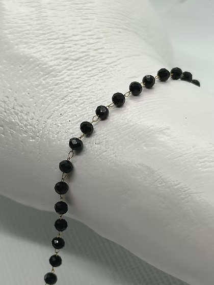 Black Beaded Chain