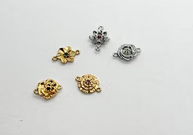 Birthday Flower and Stone Charm